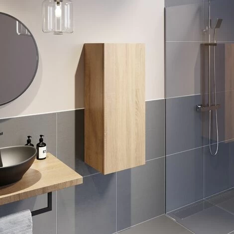 Bathroom Wall Hung Mounted Tall Cabinet Cupboard Storage Furniture Unit Wood 750 3 Bathroom Wall Hung Mounted Tall Cabinet Cupboard Storage Furniture Unit Wood 750