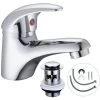 Cloakroom Basin Mixer Tap Chrome Basin Sink Mono Bathroom + Fixings + Waste -Comfort Bathroom Store 59930124 1