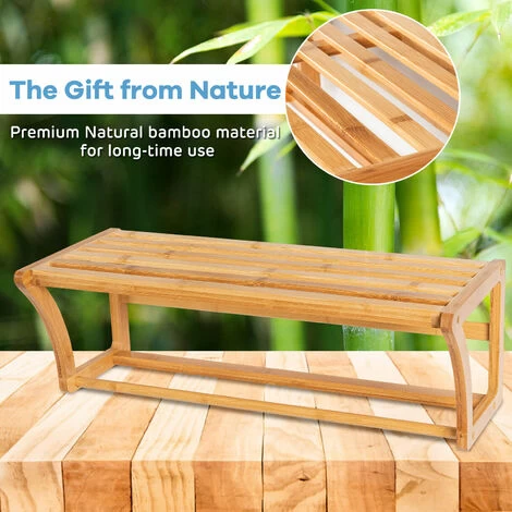 Wall Mounted Towel Rack 2 Tiers Display Shelf Bathroom Organiser Shelving Unit 6 Wall Mounted Towel Rack 2 Tiers Display Shelf Bathroom Organiser Shelving Unit - Image 4