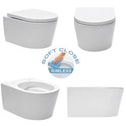 Geberit Toilet Set Support Frame With SAT Rimless Bowl, Invisible Fixings + Softclose Seat + Flush Plate (GebSatrimless-CR+) 10 Geberit Toilet Set Support Frame With SAT Rimless Bowl, Invisible Fixings + Softclose Seat + Flush Plate (GebSatrimless-CR+) -Comfort Bathroom Store 60131498 4