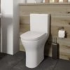Comfort Height Rimless Close Coupled Toilet WC Soft Close Seat White Ceramic -Comfort Bathroom Store 60304351 1