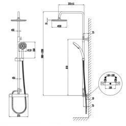 Acezanble Bathroom COOL TOUCH Thermostatic Mixer Shower Set Round Twin Head Exposed Valve Independent Water Divider Chrome -Comfort Bathroom Store 60547407 5