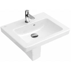 Villeroy & Boch Subway 2.0 Wall Hung Basin With Overflow - 450mm Wide - 1 Tap Hole - White - 73154501