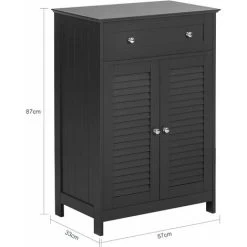 SoBuy Bathroom Cabinet Bathroom Storage Cabinet Cupboard,FRG238-DG 9 SoBuy Bathroom Cabinet Bathroom Storage Cabinet Cupboard,FRG238-DG -Comfort Bathroom Store 60743771 3
