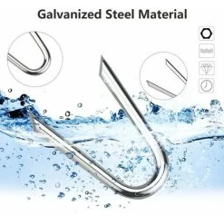 140 Pieces Galvanized Steel Spikes Fence Spikes Wire Mesh Spike 1.21.9cm U-shaped Fence Nail Staples For Fence Galvanized Clip Wire Mesh For Netting -Comfort Bathroom Store 60961948 3