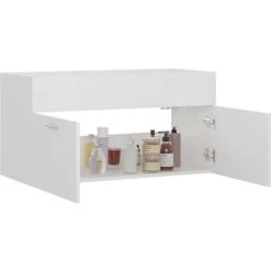 Topdeal Sink Cabinet White 90x38.5x46 Cm Chipboard FF804665UK -Comfort Bathroom Store 61185898 4
