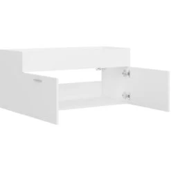 Topdeal Sink Cabinet White 100x38.5x46 Cm Chipboard FF804674UK -Comfort Bathroom Store 61186060 5