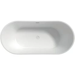 Freestanding Modern Double Ended Bath 1700mm - Rose By Voda Design -Comfort Bathroom Store 61223826 2