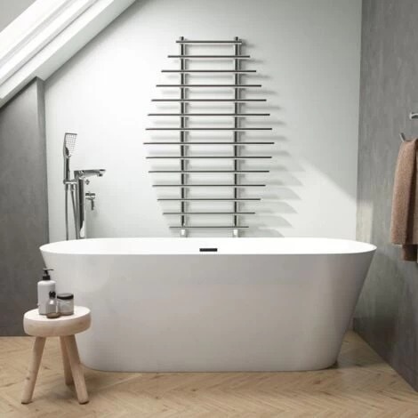 Freestanding Modern Double Ended Bath 1800mm - Duke By Voda Design 5 Freestanding Modern Double Ended Bath 1800mm - Duke By Voda Design - Image 3