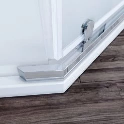 ELEGANT 900x900mm Semi-Frameless Pivot Pentagonal Shower Enclosure With Tray 8mm Tempered Glass Corner Shower Cubicle Door With Tray And Waste -Comfort Bathroom Store 61421335 5