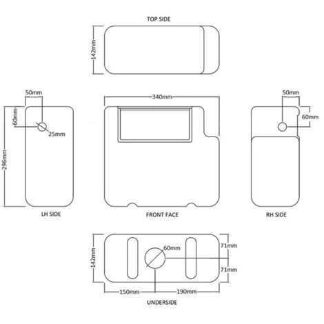 Wholesale Domestic Concealed Cistern With Front Access And Modern Chrome Square Dual Flush Push Button 4 Wholesale Domestic Concealed Cistern With Front Access And Modern Chrome Square Dual Flush Push Button - Image 2