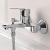 Grohe Start Edge Bathroom Bath Mixer Tap Wall Mounted Chrome Exposed 23348000