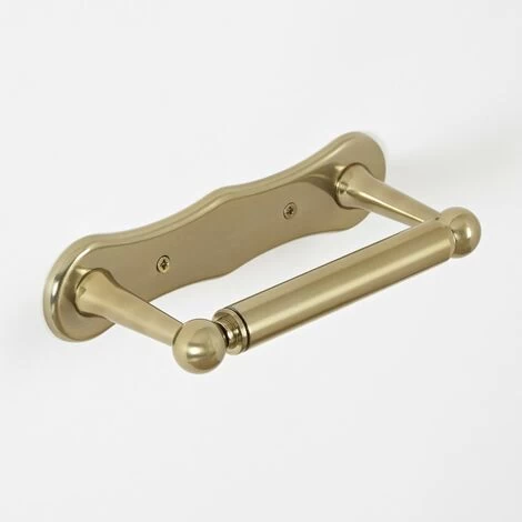 Milano Elizabeth - Traditional Wall Hung Bathroom Toilet Roll Holder - Brushed Gold 3 Milano Elizabeth - Traditional Wall Hung Bathroom Toilet Roll Holder - Brushed Gold