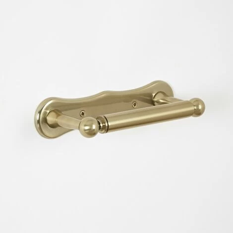 Milano Elizabeth - Traditional Wall Hung Bathroom Toilet Roll Holder - Brushed Gold 5 Milano Elizabeth - Traditional Wall Hung Bathroom Toilet Roll Holder - Brushed Gold - Image 3