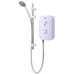 Redring Vital 9.5kw Electric Shower With Push Button White And Chrome -Comfort Bathroom Store 63949434 2