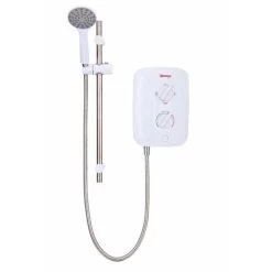 Redring Vital 9.5kw Electric Shower With Push Button White And Chrome -Comfort Bathroom Store 63949434 3