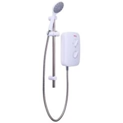 Redring Vital 9.5kw Electric Shower With Push Button White And Chrome -Comfort Bathroom Store 63949434 4