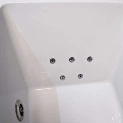 Suzie Slim 1700mm X 750mm Square Centre Tap Hole Whirlpool Spa Bath - 6/11 Jets, 6 Jets 11 Suzie Slim 1700mm X 750mm Square Centre Tap Hole Whirlpool Spa Bath - 6/11 Jets, 6 Jets -Comfort Bathroom Store 64565411 5