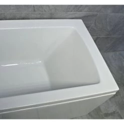 L Shaped Square Shower Bath With Screen And Panel - Right Hand Option, Without End Panel -Comfort Bathroom Store 64565440 4