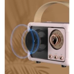 MUFF Portable, Lightweight Bluetooth Speaker With Punchy Bass And Bold Style - Dustproof - 8 Hours Of Playtime (oMAY-white) -Comfort Bathroom Store 64571936 5