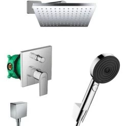 Hansgrohe Vernis Shape Pulsify All-in-one Concealed Shower Set With 230 XXL Overhead Shower + Performance 3-jet Hand Shower