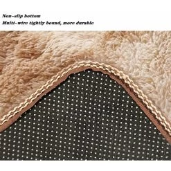 Thicken Bathroom Rugs Sets 3 Piece, Bath Rug + Contour Mat + Toilet Seat Cover, Non-Slip Bathroom Rugs With PVC Point Rubber Backing, Super Long Soft Microfiber Water Absorbent Red -Comfort Bathroom Store 65380856 2