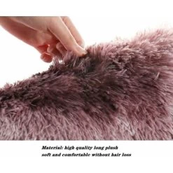 Thicken Bathroom Rugs Sets 3 Piece, Bath Rug + Contour Mat + Toilet Seat Cover, Non-Slip Bathroom Rugs With PVC Point Rubber Backing, Super Long Soft Microfiber Water Absorbent Red -Comfort Bathroom Store 65380856 3