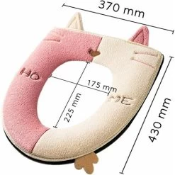 Thickened Toilet Seat Cushion Cover Is Universal, Warm, Washable And Reusable 2 Pcs (Blue + Pink) 9 Thickened Toilet Seat Cushion Cover Is Universal, Warm, Washable And Reusable 2 Pcs (Blue + Pink) -Comfort Bathroom Store 65380863 3