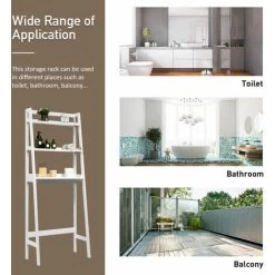 Over-The-Toilet Storage Cabinet 3-Tier Washing Machine Rack Display Organizer -Comfort Bathroom Store 65444676 5