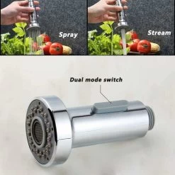 Multi Function Pull-Out Kitchen Tap Spray Head Replacement Shower Head For Kitchen Bathroom Mixer Tap , Universal G 1/2-inch -Comfort Bathroom Store 65637975 3