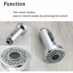 Multi Function Pull-Out Kitchen Tap Spray Head Replacement Shower Head For Kitchen Bathroom Mixer Tap , Universal G 1/2-inch -Comfort Bathroom Store 65637975 4