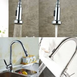 Multi Function Pull-Out Kitchen Tap Spray Head Replacement Shower Head For Kitchen Bathroom Mixer Tap , Universal G 1/2-inch -Comfort Bathroom Store 65637975 5