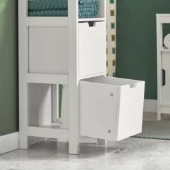 SoBuy Bathroom Storage Cabinet Unit With 1 Shelf And 2 Drawers FRG127-W -Comfort Bathroom Store 6614206 4