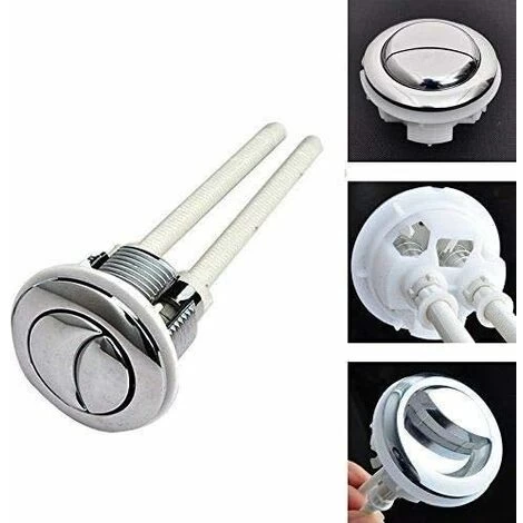 38 Mm Double Push Button For WC Flush Chrome High Pressure Pumping Toilet Accessories Closes Tool Par 4 38 Mm Double Push Button For WC Flush Chrome High Pressure Pumping Toilet Accessories Closes Tool Par - Image 2