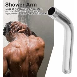 G 1/2 Stainless Steel Shower Hose Round Top Hose Shower Head Extension Hose Extension Wall Mount -Comfort Bathroom Store 66563298 4