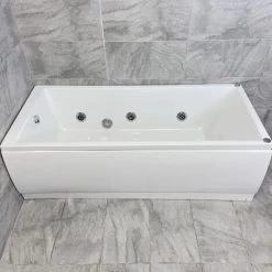 Sloane 1700 X 750mm Whirlpool Acrylic White Spa Bath - 6 Jet Or 11 Jet, 6 Jets-Standard Bath 11 Sloane 1700 X 750mm Whirlpool Acrylic White Spa Bath - 6 Jet Or 11 Jet, 6 Jets-Standard Bath -Comfort Bathroom Store 66963778 5