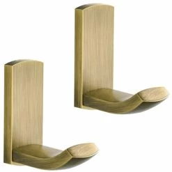 Towel Hook Home Bath Robe Hooks Brass Bathroom Coat Hooks Wall Mounted Multi-Purpose Hook, Brushed Bronze