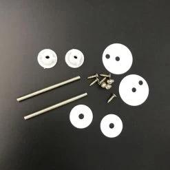 Toilet Seat Hinge, Set Of Replacement Toilet Seat Hinges With Zinc Alloy Fixings -Comfort Bathroom Store 67584476 3