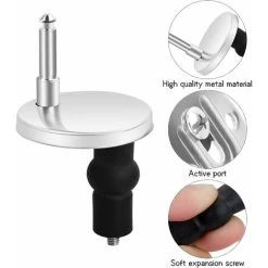 Macaron Toilet Seat Fixing Kit Universal For Toilet Seat - Compatible With Most Standard Toilet Seats With Automatic Lowering System - Easy To Install -Comfort Bathroom Store 67584509 3