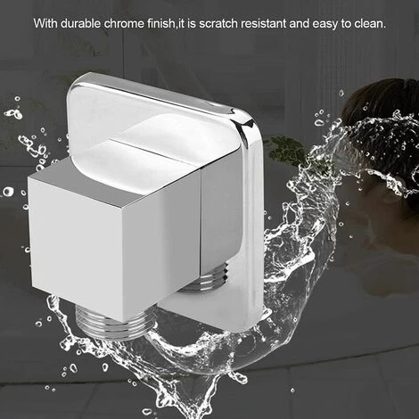 Wall Supply Elbow, Square Shower Outlet Elbow Wall Supply Elbow Hand Shower Outlet Shower Hose Connector For Hand Shower, 1/2 5 Wall Supply Elbow, Square Shower Outlet Elbow Wall Supply Elbow Hand Shower Outlet Shower Hose Connector For Hand Shower, 1/2 - Image 3