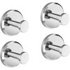 Suction Hook Towel Rail Attachment, PVC Chrome (4 Pieces) -Comfort Bathroom Store 67929536 1