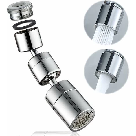 1080° Swivel Faucet Aerator, Universal Splash Filter Faucet Sink Attachment, Adjustable Dual Function Water Flow, Anti-Splash Bubbler Tap Sprayer With Male Thread Adapter, For Kitchen Bathroom 3 1080° Swivel Faucet Aerator, Universal Splash Filter Faucet Sink Attachment, Adjustable Dual Function Water Flow, Anti-Splash Bubbler Tap Sprayer With Male Thread Adapter, For Kitchen Bathroom
