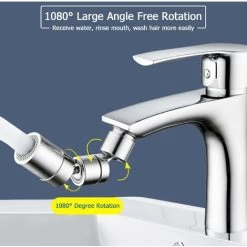 1080° Swivel Faucet Aerator, Universal Splash Filter Faucet Sink Attachment, Adjustable Dual Function Water Flow, Anti-Splash Bubbler Tap Sprayer With Male Thread Adapter, For Kitchen Bathroom 10 1080° Swivel Faucet Aerator, Universal Splash Filter Faucet Sink Attachment, Adjustable Dual Function Water Flow, Anti-Splash Bubbler Tap Sprayer With Male Thread Adapter, For Kitchen Bathroom -Comfort Bathroom Store 68106683 4