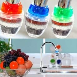 6PCS Mini Faucet Water Filter Activated Carbon Round Tap Water Filter - Mini Home Coconut Activated Carbon Filter - Kitchen Tool -Comfort Bathroom Store 68107107 4