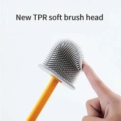 Silicone Toilet Brush With Holder, Deep Cleaning Bowl For Bathroom -Comfort Bathroom Store 68107827 5