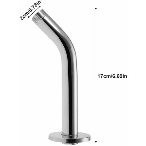 Stainless Steel Shower Hose Round Top Hose Shower Head Extension Hose Extension Wall Mount 4 Stainless Steel Shower Hose Round Top Hose Shower Head Extension Hose Extension Wall Mount - Image 2