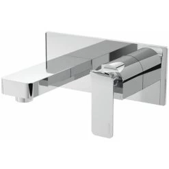 Bristan Alp Wall Mounted Bath Filler Tap Single Lever Modern Chrome ALP WMBF C