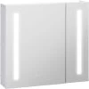 Kleankin LED Illuminated Mirror Cabinet With Lights, Touch Switch, For Bathroom -Comfort Bathroom Store 68960353 1