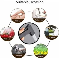 Bidet Sprayer, Black Brass Toilet Sprayer Kit Wall Mounted Hand Held Bidet Sprayer Bidet Toilet Sprayer For Personal Hygiene, Toilet Cleaning -Comfort Bathroom Store 69018753 4