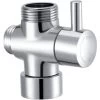 ENKI D01 Shower Diverter Valve Chrome For Rigid Riser Handset Hose 3/4" Exposed -Comfort Bathroom Store 69286263 1